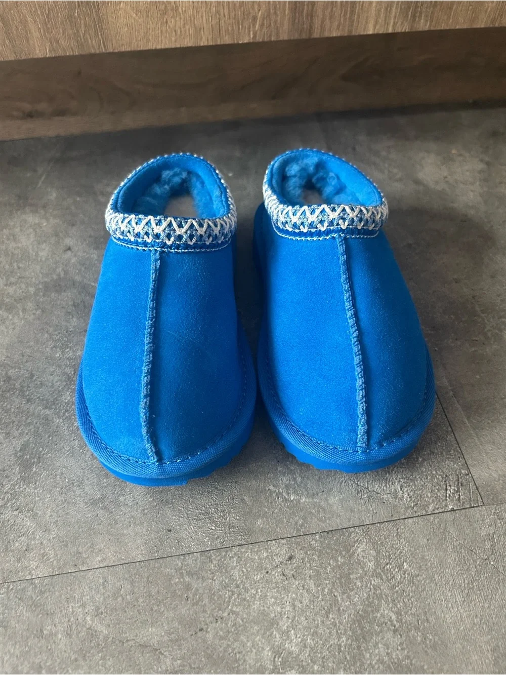 UGG Tasman Slippers Blue Toddler Size 10 NEW